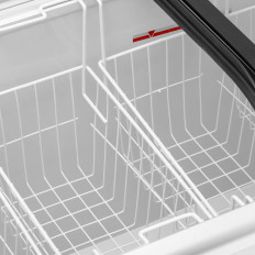 Congelador de gelo envidraçado para gelo gelado congelado 445 l 248 w