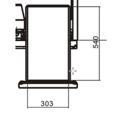 Laden met gidsen naar de koeltafel 2pcs. - Hendi 232071