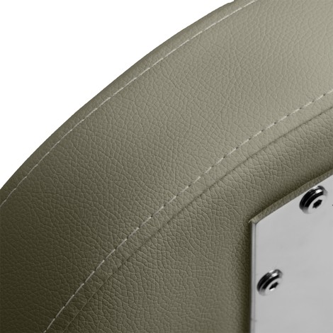 304 grijze cosmetische kruk — detail zitvlak