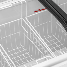 Congélateur vitré émaillé pour icônes de glace congelées 273 l 198 W