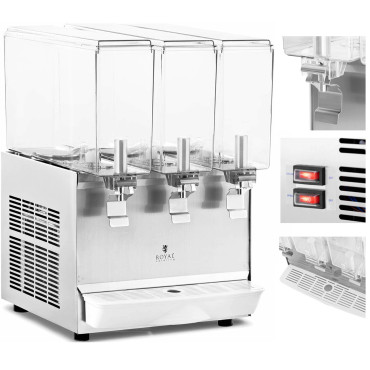 Dispenser Cooling Dispenser voor drievoudige sappen Triple 3 x 10 l 320 W