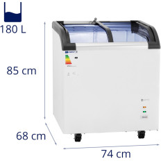 Geglazuurde bevroren bevroren ijsbox 180 L 180 W