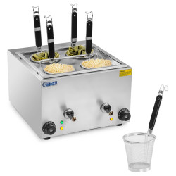 Matlar Macarrão para Cozinhar Massa e Bolinhos de Bolinhos 2 Câmaras com Torneiras