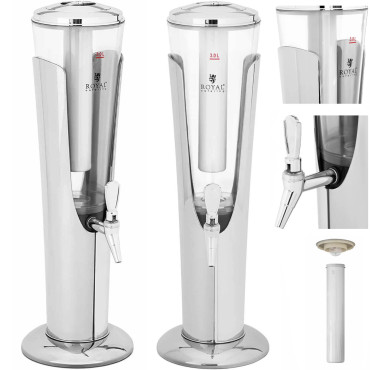 Dispenser kyldispenser för dryckesjuice med 3 l LED-belysning