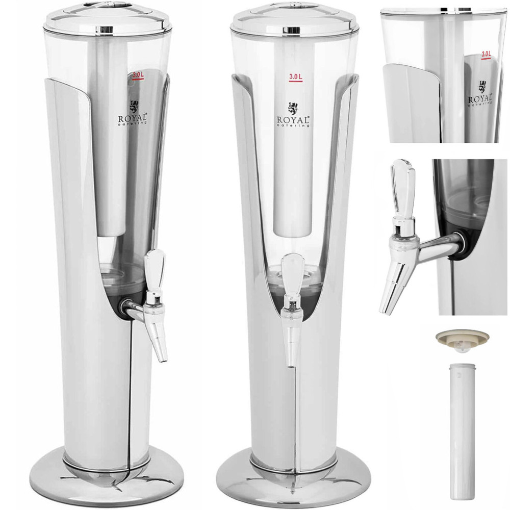 Dispenser di raffreddamento del distributore per succhi di bevande con illuminazione a LED da 3 L