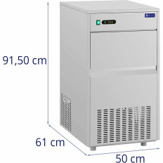 Bar Cuber Ice Cube Machine 50 kg / dienā 25 kg 350 W