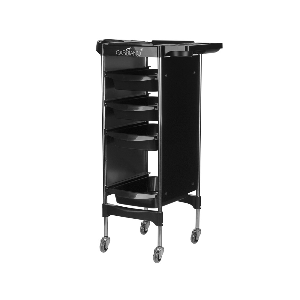 Gabbiano frisörtrolley fx11-2 svart — sidosida