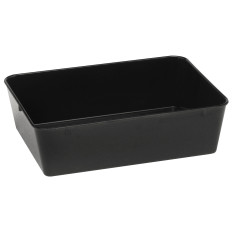 Vleeslade container en voedsel met melamine 290x160x60mm zwart - Hendi 568408