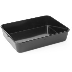 Vleeslade container en voedsel met melamine 280x210x60mm zwart - Hendi 568804