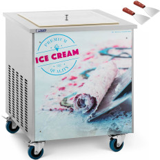 Machine voor Thaise gerolde ijsplaat 50 x 50 cm 600 W