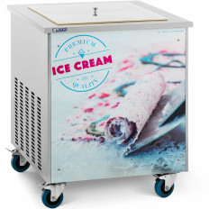 Machine voor Thaise gerolde ijsplaat 50 x 50 cm 600 W