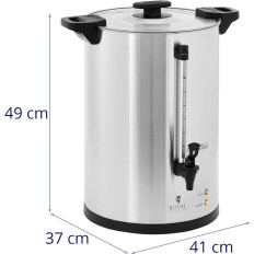 Tee-Infuser mit einem 20 l 1650-Hahn in Silber
