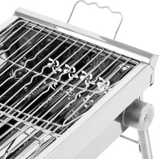 Steenkoolgrill vouwen met rooster 43 x 25 cm