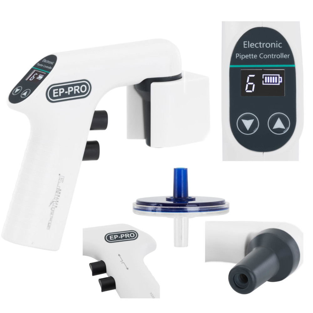 Pipetor automatisk batteri 6 Hastighet 0,1 - 100 ml