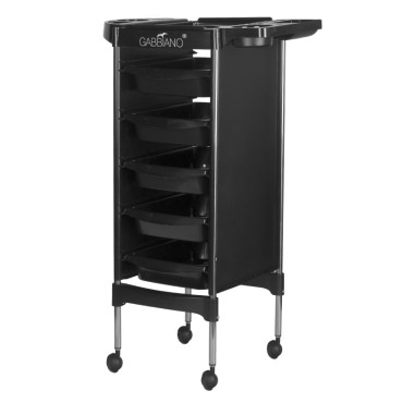Chariot de coiffure Gabbiano fx11-5 noir — vue latérale