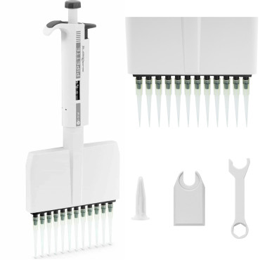 Εργαστήριο πιπέτα 12 Χειροκίνητο κανάλι 0.005-0.05 ml