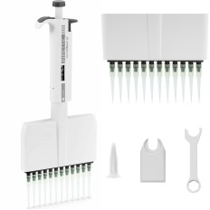 Pipeta de laboratório 12 canais de mão 0.005-0.05 ml