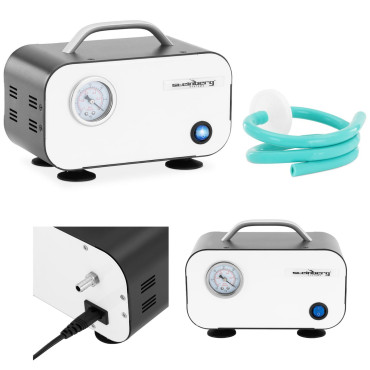 Laboratorievakuumpump med ingen slarvig manometer 10 l / min 20 W