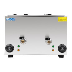 Máquina de pasta hervidora para cocinar pasta y pierogi 2 compartimentos con grifos