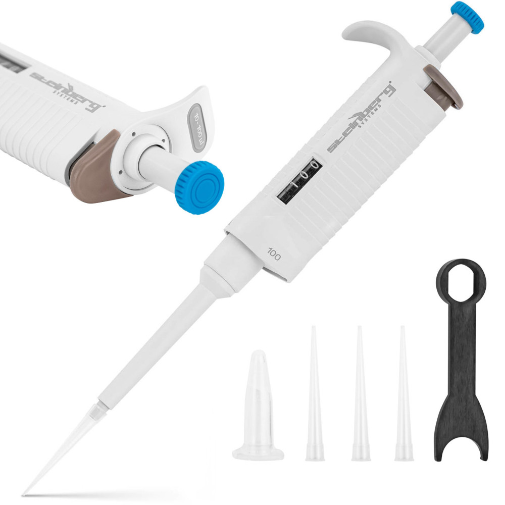 Viena kanālu laboratorijas pipete 0.01-0.1 ml