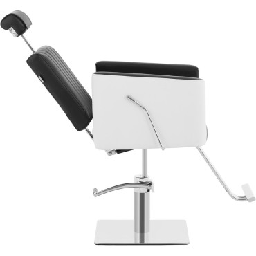 Barbiere per barbiere cosmetico con il poggiapiedi dell'altezza 47-63 cm in bianco e nero