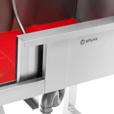 Baño de baño para bañarse para perros Lavado de animales con escaleras 90 x 90 x 106 cm