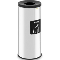 Panier pour déchets de ségrégation de déchets Ronde Argent 45 L - Déchets mélangés
