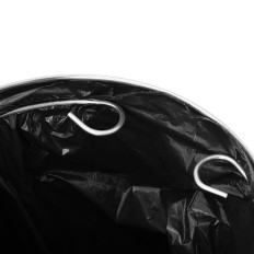 Panier pour déchets de ségrégation de déchets Ronde Argent 45 L - Déchets mélangés