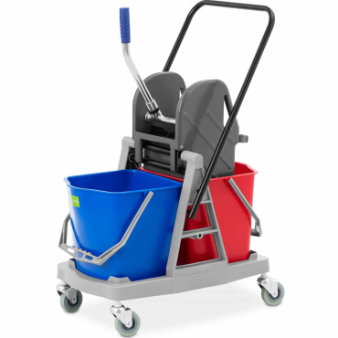 Trolley de limpeza. Pavimentação 2 balde. Excessional 2x 17 l