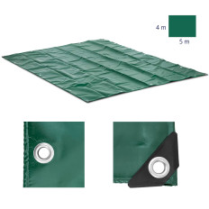 Tarpaulin Sikkerhetsbeskyttende flat med PVC 650 g / m2 500 x 400 cm