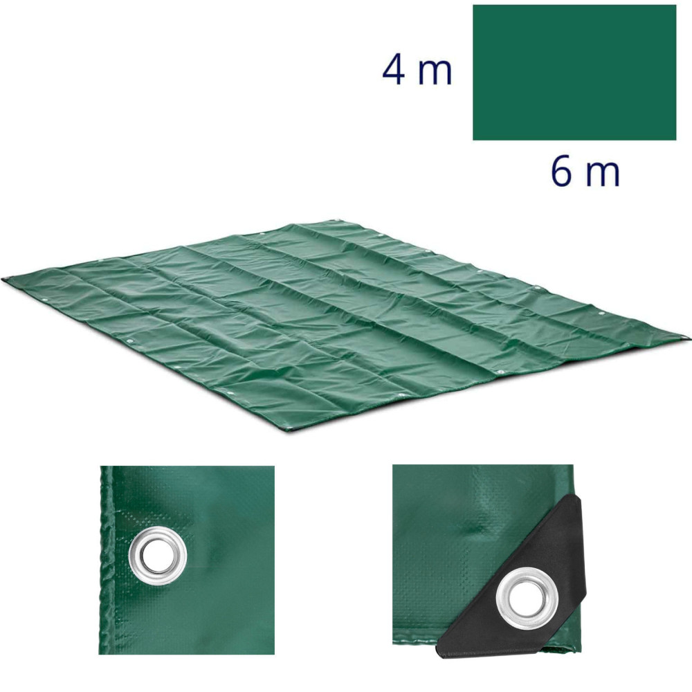 Tarpaulin protective cover with pvc pwc 650 g / m2 600 x 400 cm