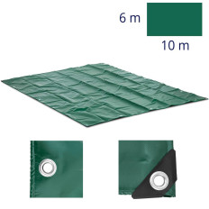 Tiltskyddsskyddande platt med PVC-nät 650 g / m2 1000 x 600 cm