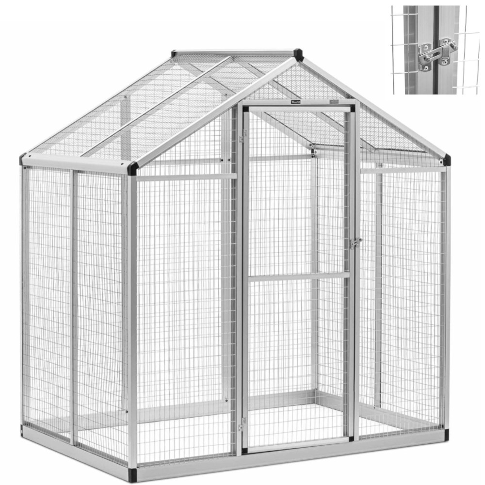 Volière. Cage externe pour oiseaux de mammifères 122 x 178 x 195 cm