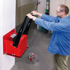 Knusende industriell presse for store metallbokser