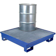 Μεταλλική λήψη μπανιέρα για 4 βαρέλια 200L 120x120cm