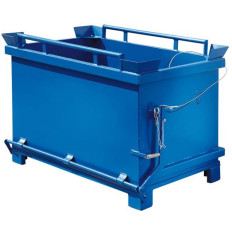 Recipiente de contêiner com inclinação aberta flap inferior 600L
