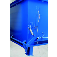 Containercontainer met kantelende geopende flap onder 600L