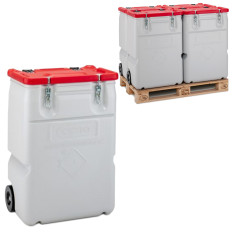 Gevaarlijke afvalcontainer Mobil Box 170L - rood
