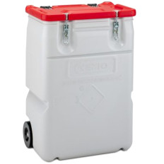 Farlig affaldsbeholder Mobil Box 170L - Rød