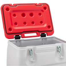 Farlig affaldsbeholder Mobil Box 170L - Rød