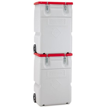 Nevarne zapadejo posoda Mobil Box 170L - Rdeča