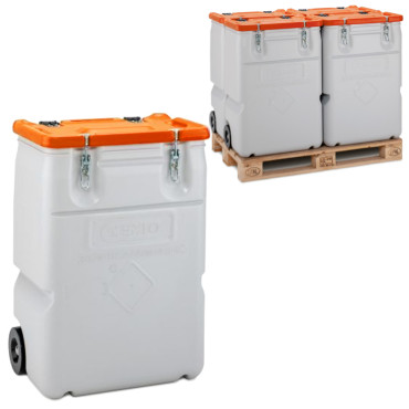 Gevaarlijke afvalcontainer...
