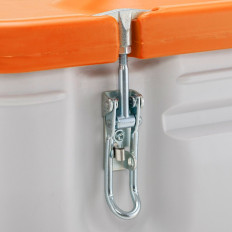 Caja de movil de contenedor de residuos peligrosos 170L - naranja