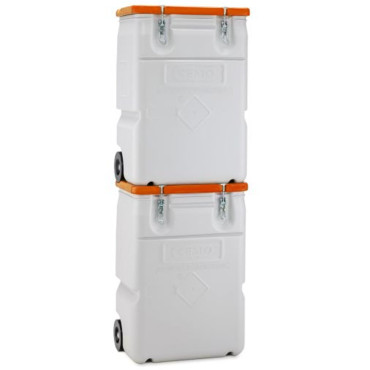 Farlig avfallsbehållare Mobil Box 170L - Orange