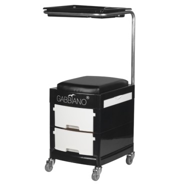 Helper - Pedikurhocker 16 plus schwarz/weiß — Vorderansicht