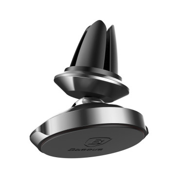 Magnetic car holder for the phone on the air checkered checkered black