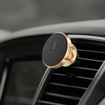 Suporte de carro magnético para o telefone no ar quadriculado quadriculado preto