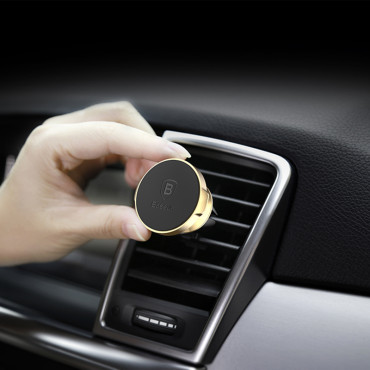 Suporte de carro magnético para o telefone no ar quadriculado quadriculado preto