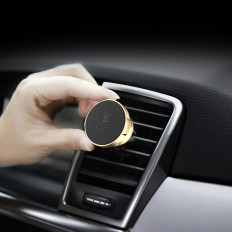 Suporte de carro magnético para o telefone no ar quadriculado quadriculado preto