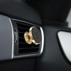 Suporte de carro magnético para o telefone no ar quadriculado quadriculado preto